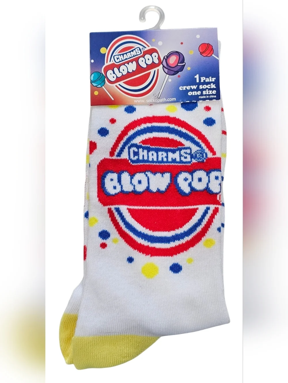 Men's Novelty Socks, Twizzlers And Charms Blow Pops, New